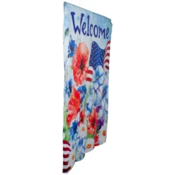 Northlight Welcome Patriotic Floral Outdoor House Flag 40" X 28" 8 Northlight Welcome Patriotic Floral Outdoor House Flag 40" X 28" -Northlight GUEST 4f382f5d 6b84 471b 8e10 0ab0860be859