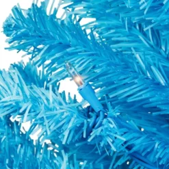 Northlight Pre-Lit Medium Artificial Pine Christmas Tree - 4' - Sky Blue - Clear Lights -Northlight GUEST 505f1c20 a87a 4cf3 9562 f98aae92dea1