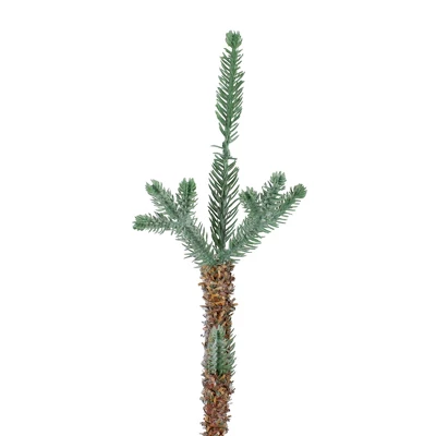 Northlight 3 FT Snow Covered Slim Pine Artificial Christmas Tree With Jute Base - Unlit 6 Northlight 3 FT Snow Covered Slim Pine Artificial Christmas Tree With Jute Base - Unlit - Image 4