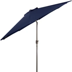 Northlight 9ft Outdoor Patio Market Umbrella With Hand Crank And Tilt, Navy Blue -Northlight GUEST 51fbd196 b687 49fb 8909 de6511dfa857