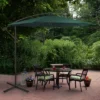 Northlight 10' Outdoor Patio Off-Set Crank And Tilt Umbrella - Green 2 Northlight 10' Outdoor Patio Off-Set Crank And Tilt Umbrella - Green -Northlight GUEST 528f6388 f72c 43ff 859b bb61a22187b4