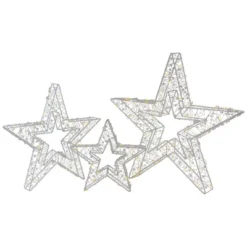 Northlight LED Lighted Multi-Function Outdoor Christmas Stars - 23" - Multicolor - Set Of 3 -Northlight GUEST 5886690d aec3 425d bb92 768870d8e595