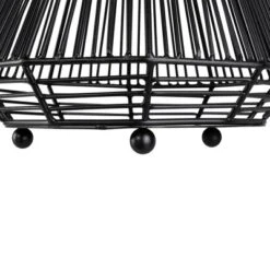 Northlight Medium Iron Geometric Hurricane Candle Lantern - 8.25" - Black 11 Northlight Medium Iron Geometric Hurricane Candle Lantern - 8.25" - Black -Northlight GUEST 59833fef 32ee 4494 871b 74290d4f1efa