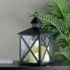 Northlight 12.5" Black Candle Lantern With 3 Flameless LED Candles 2 Northlight 12.5" Black Candle Lantern With 3 Flameless LED Candles -Northlight GUEST 5ca740e4 792a 457a 82c5 a1c1351a3bbf