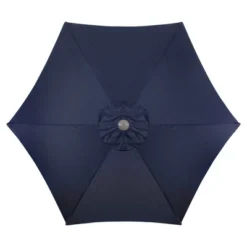 Northlight 7.5ft Outdoor Patio Market Umbrella With Hand Crank, Midnight Blue -Northlight GUEST 5e1cd35a aa38 469b bd4d 5a2418f52a4e