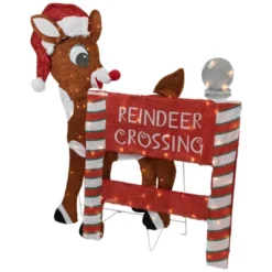 Northlight 36" LED Lighted Rudolph Reindeer Crossing Outdoor Christmas Sign Decoration -Northlight GUEST 600f3200 61d4 4185 8891 4ea5483c2a0a
