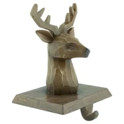 Northlight Set Of 2 Brown Reindeer Head Christmas Stocking Holders 5.75" -Northlight GUEST 638e5d70 7a60 4e01 b2f0 6e12dd12a376