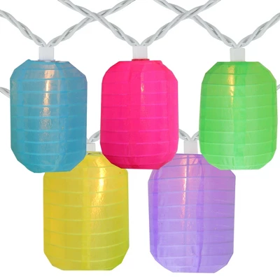 Northlight 10-Count Pink And Green Mini Christmas Light Set, 7.5 Ft White Wire 4 Northlight 10-Count Pink And Green Mini Christmas Light Set, 7.5 Ft White Wire - Image 2