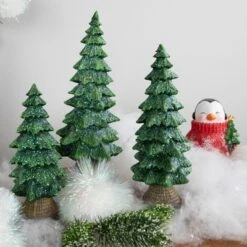 Northlight 27 Northlight Glittered Pine Tree Christmas Decoration - 12"