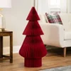 Northlight Accordion Honeycomb Foldable Paper Christmas Tree - 3' - Red 1 Northlight Accordion Honeycomb Foldable Paper Christmas Tree - 3' - Red -Northlight GUEST 68a199bb f6bd 465a aeb1 6a1a8304cbc8