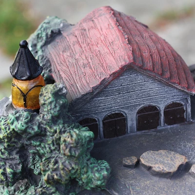 Northlight 24.5" Solar LED Lighted Mushrooms By Waterfall Outdoor Patio Garden Water Fountain 4 Northlight 24.5" Solar LED Lighted Mushrooms By Waterfall Outdoor Patio Garden Water Fountain - Image 2