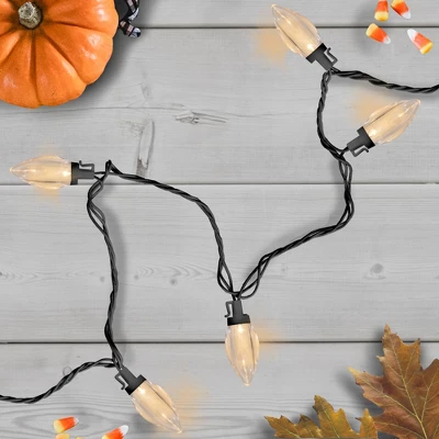 Northlight 25 Count Warm White LED C9 Christmas Lights, 16 Ft Black Wire 3 Northlight 25 Count Warm White LED C9 Christmas Lights, 16 Ft Black Wire