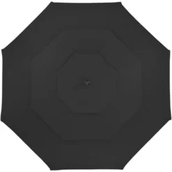 Northlight 9.75ft Outdoor Patio Market Umbrella With Hand Crank And Tilt, Black