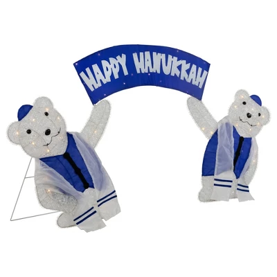 Northlight LED Lighted Polar Bear "Happy " Sign Outdoor Christmas Decoration - 30" 5 Northlight LED Lighted Polar Bear "Happy " Sign Outdoor Christmas Decoration - 30" - Image 3