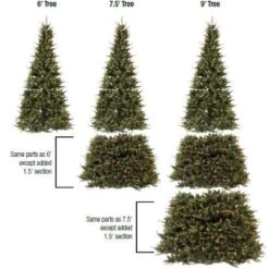 Northlight Pre-Lit Extend-A-Tree Adjustable Artificial Christmas Tree - 6' To 9' - Clear Lights
