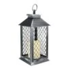 Northlight 11" Silver Brushed Black Mesh Candle Lantern With Flameless LED Candle 1 Northlight 11" Silver Brushed Black Mesh Candle Lantern With Flameless LED Candle -Northlight GUEST 734b7c36 feb0 47d3 8f00 757443b25fb6
