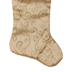 Northlight 20.5" Gold Glittered Swirl Christmas Stocking With Velveteen Cuff 11 Northlight 20.5" Gold Glittered Swirl Christmas Stocking With Velveteen Cuff -Northlight GUEST 73b82589 58ff 4729 8c89 c8a9e54ed373