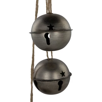 Northlight Jingle Bells With Plaid Bow Christmas Decoration - 20" - Silver 6 Northlight Jingle Bells With Plaid Bow Christmas Decoration - 20" - Silver - Image 4