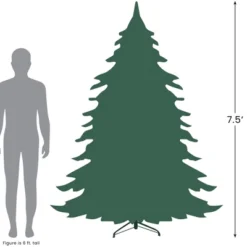 Northlight 7.5' Medium Hazelton Spruce Artificial Christmas Tree, Unlit -Northlight GUEST 7a207b29 2113 4794 9d87 87a02a4d288b 1
