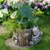 Northlight Frogs On Tree Stump Outdoor Garden Planter - 9" 1 Northlight Frogs On Tree Stump Outdoor Garden Planter - 9" -Northlight GUEST 7a9c4a0d d73f 452f a5fe e3d292ccd598