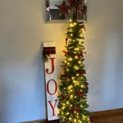 Northlight Pre-Lit Pencil Northern Balsam Fir Artificial Christmas Tree - 6' - Warm Clear LED Lights 12 Northlight Pre-Lit Pencil Northern Balsam Fir Artificial Christmas Tree - 6' - Warm Clear LED Lights -Northlight GUEST 7b965d35 2e9e 495b 8b63 2f90e3a27b60