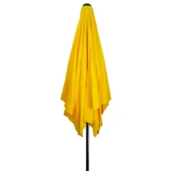 Northlight 8.85ft Outdoor Patio Lotus Umbrella With Hand Crank, Yellow -Northlight GUEST 7ca6c172 dcbe 46b8 bb5a 68823a75d0ca