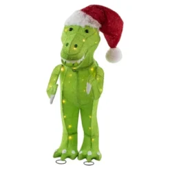 Northlight LED Lighted Tinsel Santa T-Rex Dinosaur Outdoor Christmas Decoration - 30" - Warm White 10 Northlight LED Lighted Tinsel Santa T-Rex Dinosaur Outdoor Christmas Decoration - 30" - Warm White -Northlight GUEST 7d0a0269 e320 4523 8efb 3d796dc84120