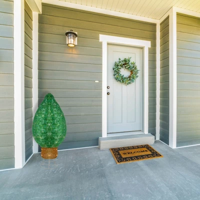 Northlight LED Lighted Retro Bulb Outdoor Christmas Decoration - 32" - Warm White - Green 5 Northlight LED Lighted Retro Bulb Outdoor Christmas Decoration - 32" - Warm White - Green - Image 3