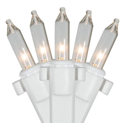 Northlight 2' X 8' Clear Mini Net Style Column Christmas Lights, White Wire 5 Northlight 2' X 8' Clear Mini Net Style Column Christmas Lights, White Wire - Image 3