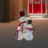 Northlight Lighted Tinsel Snowmen Family Christmas Outdoor Decorations - Clear Lights - Set Of 3 2 Northlight Lighted Tinsel Snowmen Family Christmas Outdoor Decorations - Clear Lights - Set Of 3 -Northlight GUEST 810ed866 0550 44da 988d 37bc16e58be0