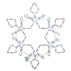 Northlight LED Rope Light Snowflake Commercial Christmas Decoration - 4'
