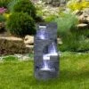 Northlight 32.25" Black And Gray Lighted Three-tier Outdoor Garden Water Fountain 2 Northlight 32.25" Black And Gray Lighted Three-tier Outdoor Garden Water Fountain -Northlight GUEST 82772cbe 74b6 4cc9 ba23 2b0abfe4a139