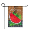 Northlight Welcome Watermelon Slice Spring Outdoor Garden Flag 12.5" X 18" 1 Northlight Welcome Watermelon Slice Spring Outdoor Garden Flag 12.5" X 18" -Northlight GUEST 84d88171 b3f8 40d4 bb42 33ecfc1417de