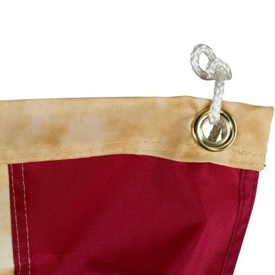 Northlight Patriotic Americana Tea-Stained Pleated Bunting Flag 48" X 24" 4 Northlight Patriotic Americana Tea-Stained Pleated Bunting Flag 48" X 24" - Image 2