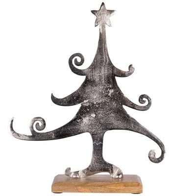Northlight Swirling Metal Tree Christmas Decoration - 13.5" 8 Northlight Swirling Metal Tree Christmas Decoration - 13.5" - Image 6