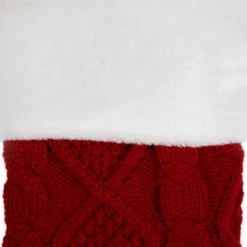 Northlight Cable Knit With Faux Fur Cuff Christmas Stocking - 20.5" - Red And White 9 Northlight Cable Knit With Faux Fur Cuff Christmas Stocking - 20.5" - Red And White -Northlight GUEST 8b900dd7 e7ae 40d8 b1b4 877a3b934cd2