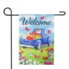 Northlight Welcome Blue Pickup Truck With Spring Flowers Outdoor Garden Flag 12.5" X 18" 1 Northlight Welcome Blue Pickup Truck With Spring Flowers Outdoor Garden Flag 12.5" X 18" -Northlight GUEST 8c42f6a5 ae1f 4966 a970 5072620037e3