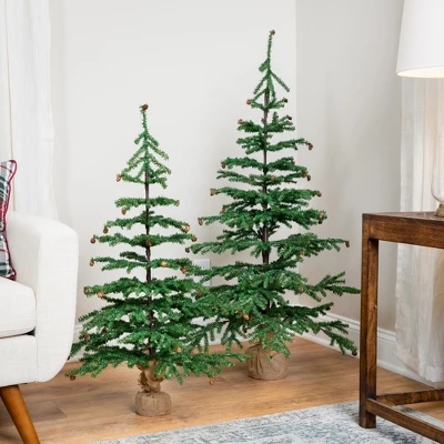 Northlight Medium Artificial Christmas Tree With Mini Pine Cones In Burlap Base - 3' - Unlit 4 Northlight Medium Artificial Christmas Tree With Mini Pine Cones In Burlap Base - 3' - Unlit - Image 2