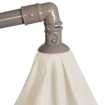 Northlight 10' Outdoor Patio Off-Set Umbrella With Crank And Tilt - Beige 4 Northlight 10' Outdoor Patio Off-Set Umbrella With Crank And Tilt - Beige - Image 2