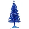 Northlight Pre-Lit Artificial Tinsel Christmas Tree - 3' - Blue - Clear Lights -Northlight GUEST 9101dda7 a6b1 4fba 8d2a d4e8600fbedd