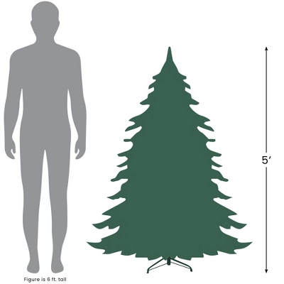 Northlight Canadian Pine Medium Artificial Christmas Tree - 5' - Unlit 6 Northlight Canadian Pine Medium Artificial Christmas Tree - 5' - Unlit - Image 4