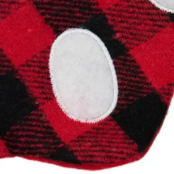 Northlight 15.5" Red And Black Buffalo Plaid Pet Embroidered Christmas Stocking -Northlight GUEST 91ca0b32 9fe6 44ec 8ea8 71889e1f8a5a