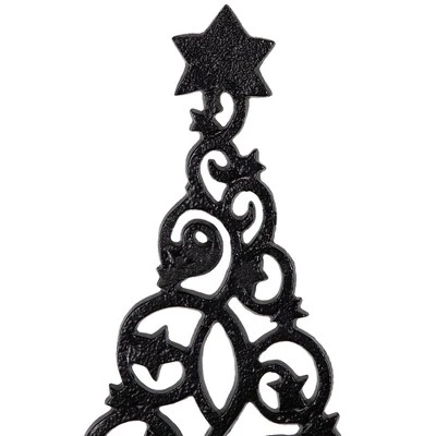 Northlight Starry Trees Metal Christmas Decorations - 18.5" - Black - Set Of 2 6 Northlight Starry Trees Metal Christmas Decorations - 18.5" - Black - Set Of 2 - Image 4