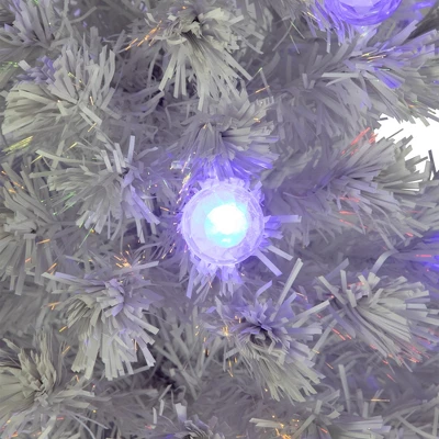 Northlight Pre-Lit Medium Color Changing Fiber Optic Artificial Christmas Tree - 4' - White - Blue LED Lights 5 Northlight Pre-Lit Medium Color Changing Fiber Optic Artificial Christmas Tree - 4' - White - Blue LED Lights - Image 3