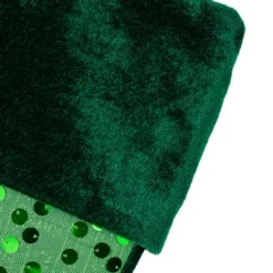 Northlight 20" Shiny Metallic Green Sequined Christmas Stocking With Velveteen Cuff -Northlight GUEST 98c4a846 eaba 4e22 a9fa ac0144880f82
