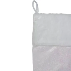 Northlight 20.5" Iridescent Glitter Snowflake Print Christmas Stocking With Faux Fur Cuff 7 Northlight 20.5" Iridescent Glitter Snowflake Print Christmas Stocking With Faux Fur Cuff -Northlight GUEST 99f73b69 7fa4 46bb bb12 76d554e4a5f5