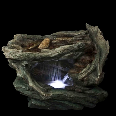 Northlight 31" LED Woodland Grotto With Stones Outdoor Garden Water Fountain 4 Northlight 31" LED Woodland Grotto With Stones Outdoor Garden Water Fountain - Image 2