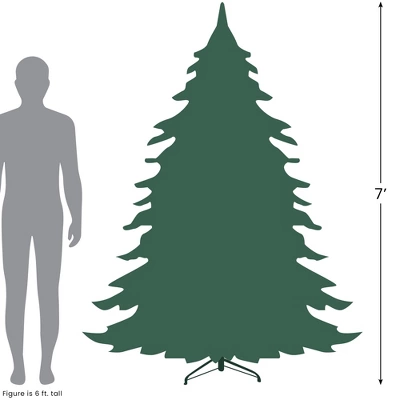 Northlight 7' Prelit Artificial Christmas Tree Metallic Sheer Champagne Tinsel - Clear Lights 9 Northlight 7' Prelit Artificial Christmas Tree Metallic Sheer Champagne Tinsel - Clear Lights - Image 7