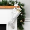 Northlight 19” White And Silver Filigree Christmas Stocking With Bows 2 Northlight 19” White And Silver Filigree Christmas Stocking With Bows -Northlight GUEST 9e577c4e 4393 44a0 8427 95a7367b88ab