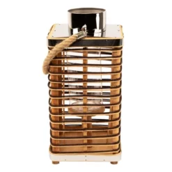 Northlight Rectangular Rattan Glass Candle Lantern With Jute Handle - 15.5" 18 Northlight Rectangular Rattan Glass Candle Lantern With Jute Handle - 15.5" -Northlight GUEST 9f23e928 58ca 49a7 afe4 a40000374524